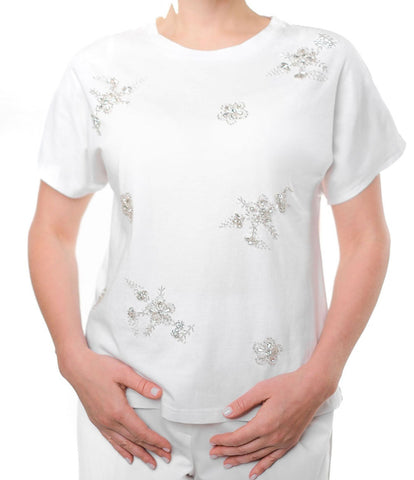 Crystal Flowers T Shirt