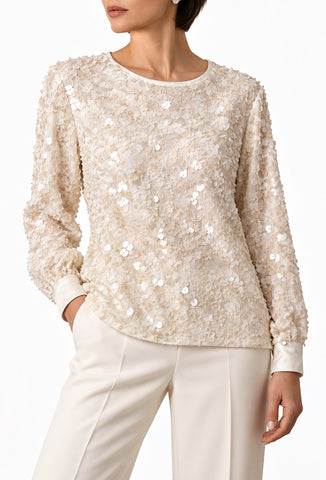 Ivory Petal Sequin
