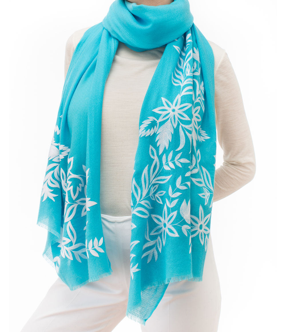 Blue Womens Shawls - jodirose.com