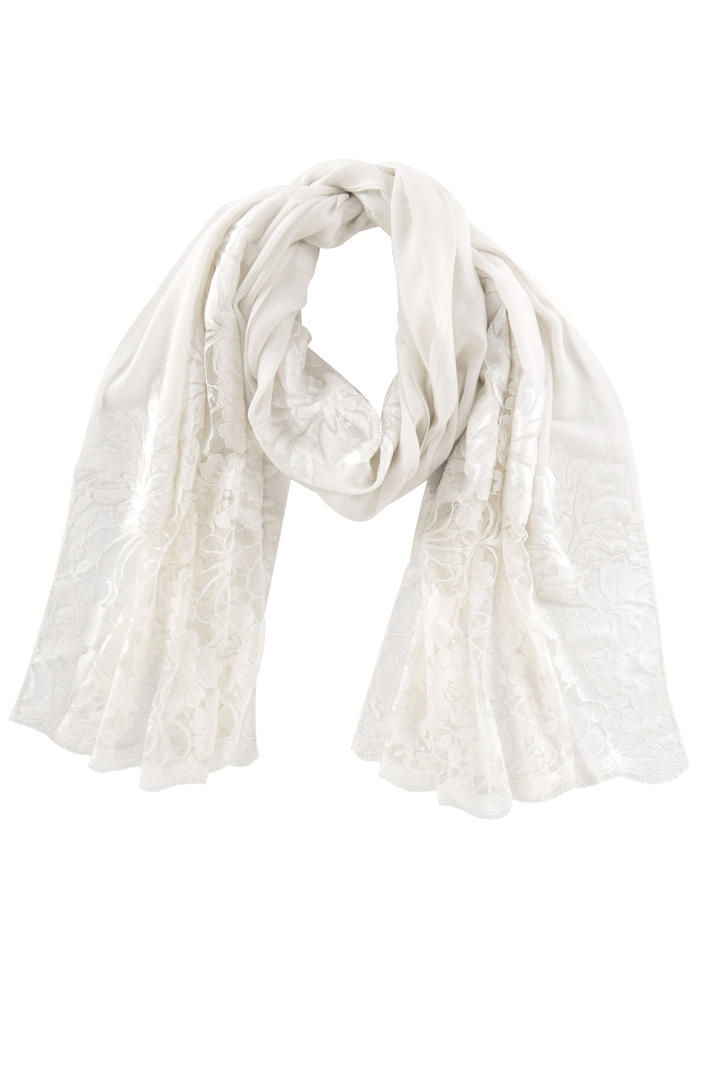 White Womens Shawls - jodirose.com