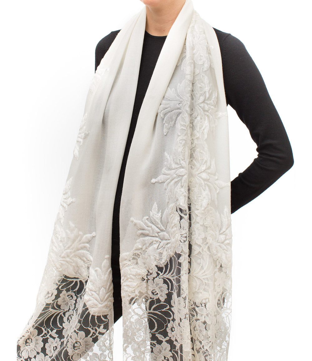 Ivory Womens Shawls - jodirose.com