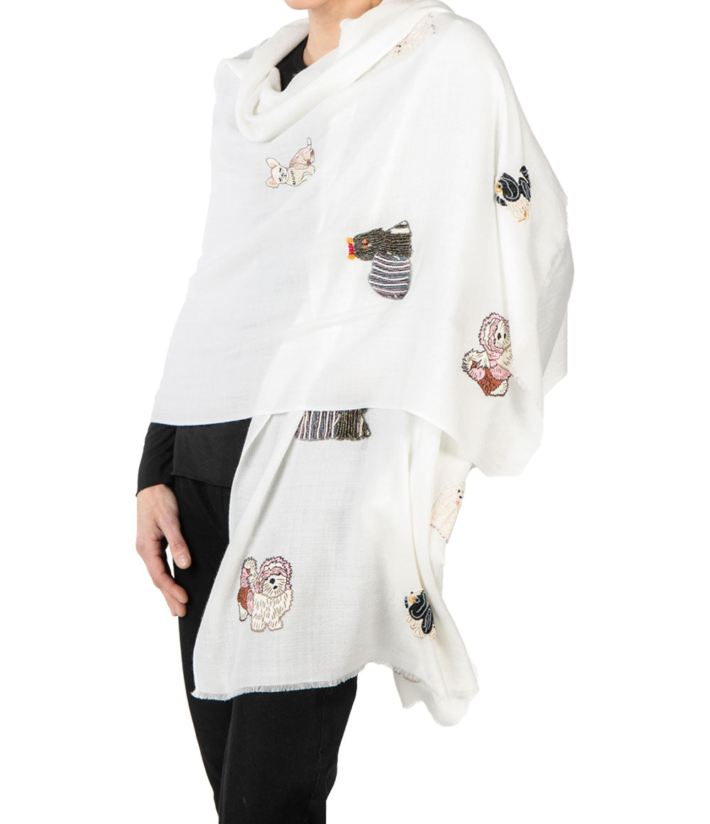 Ivory Womens Shawls - jodirose.com