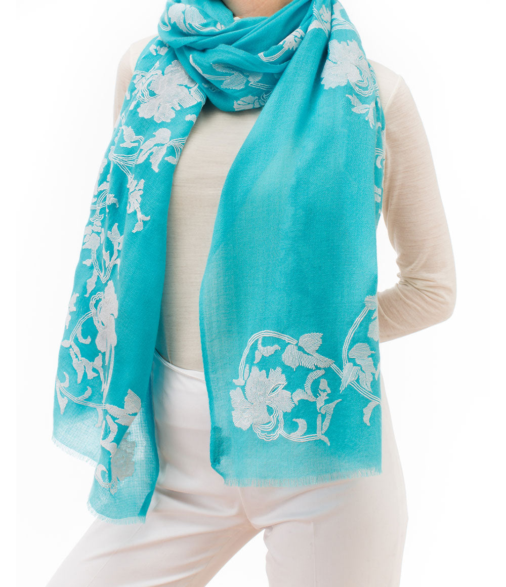 Blue Womens Shawls - jodirose.com