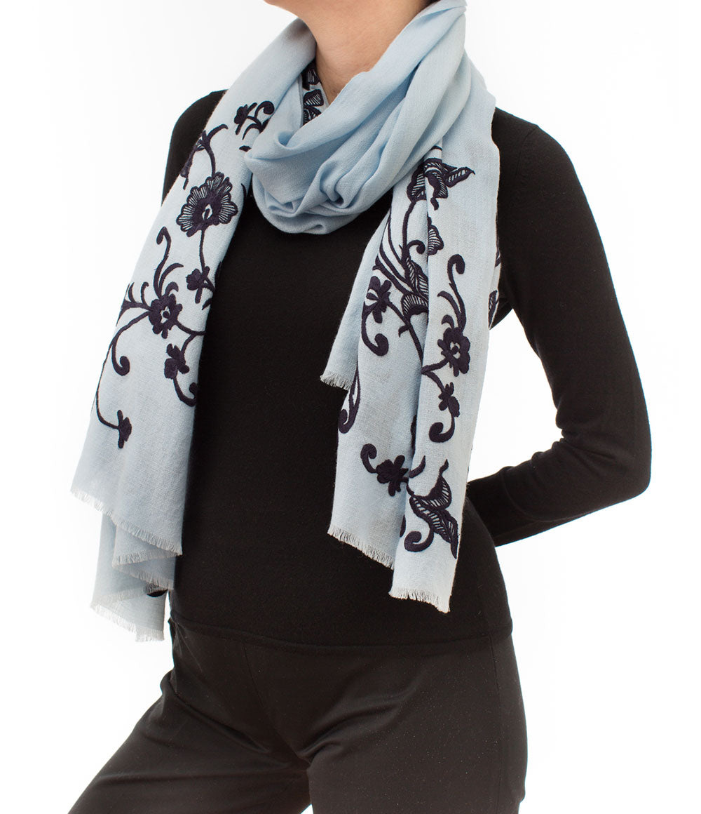 Blue Womens Shawls - jodirose.com