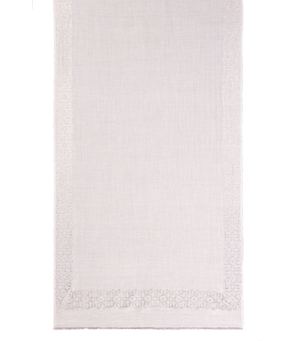 White Womens Shawls - jodirose.com