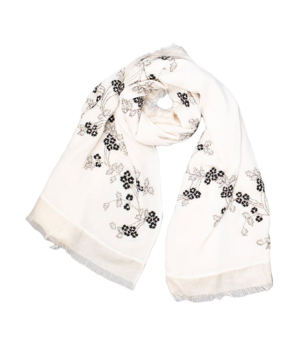 White Womens Shawls - jodirose.com