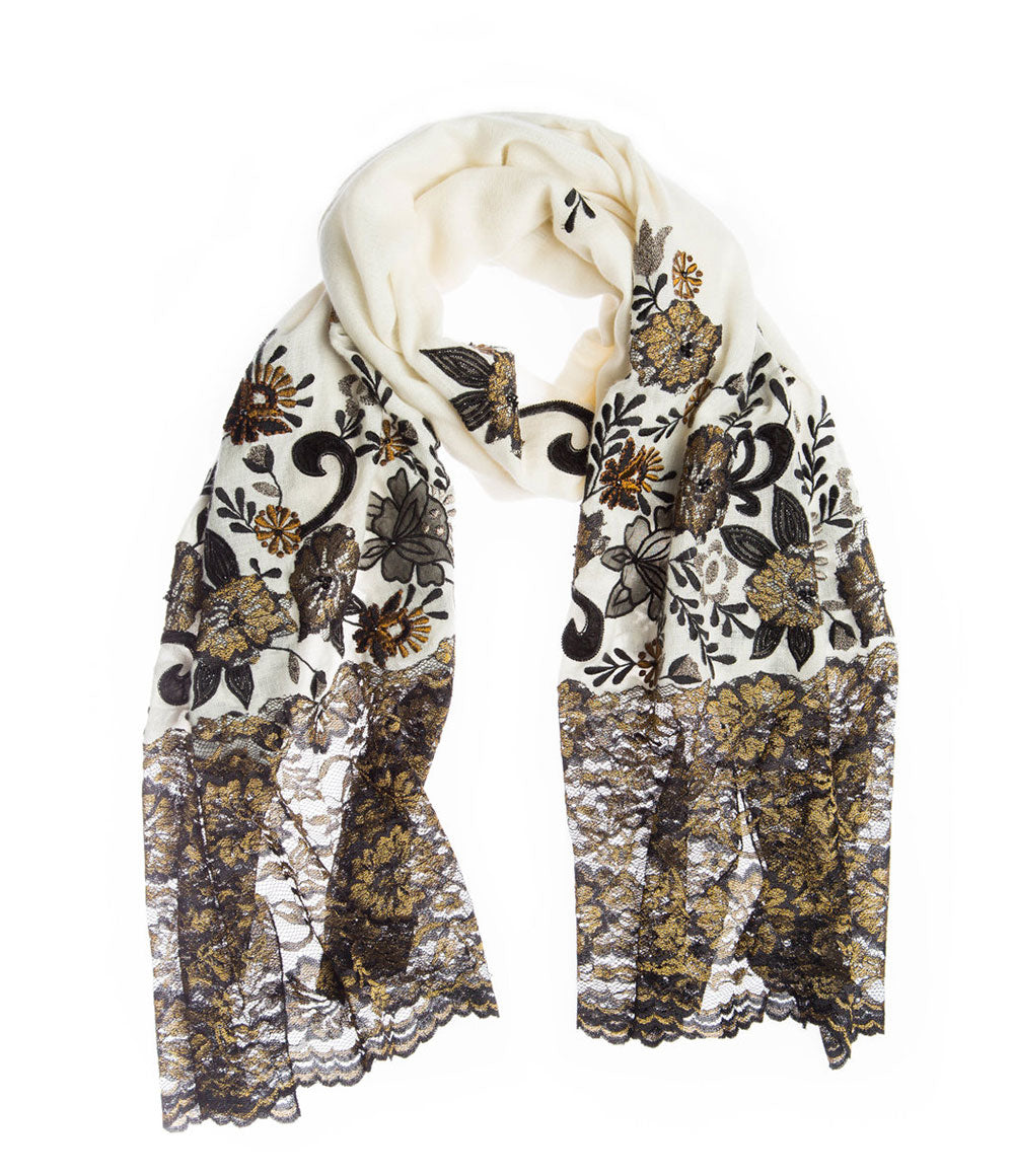 White Womens Shawls - jodirose.com