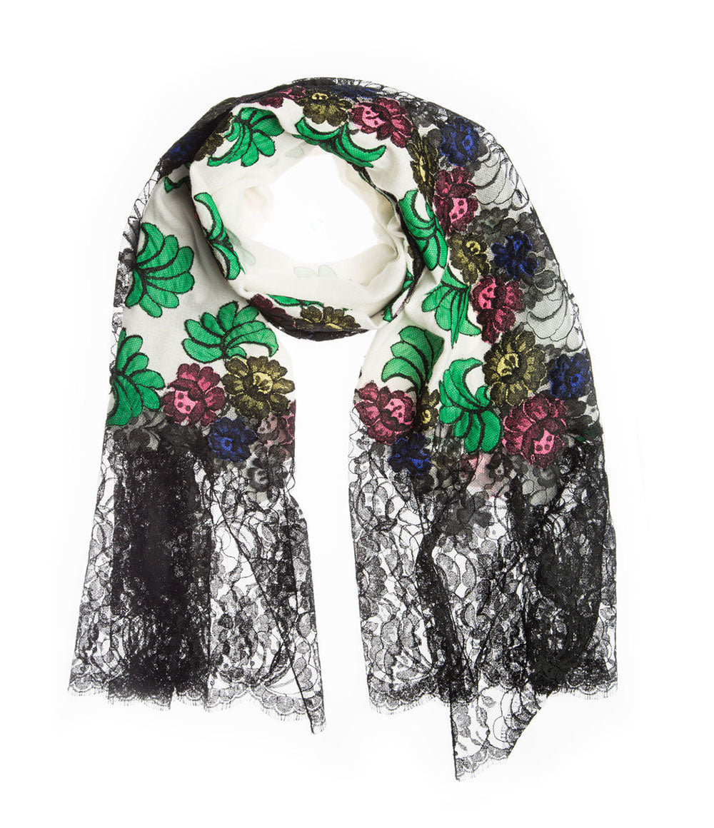 White Womens Shawls - jodirose.com