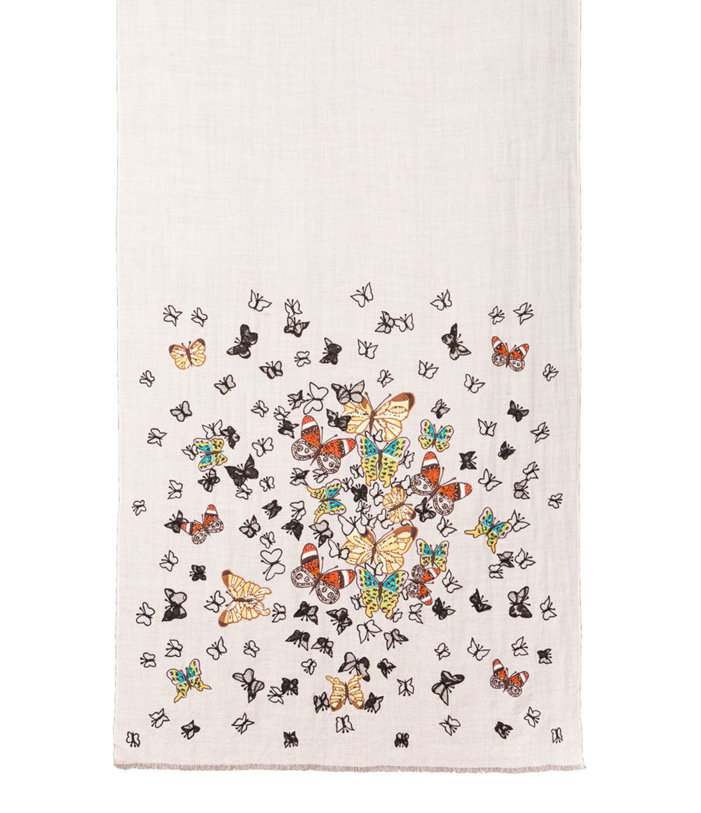 White Womens Shawls - jodirose.com