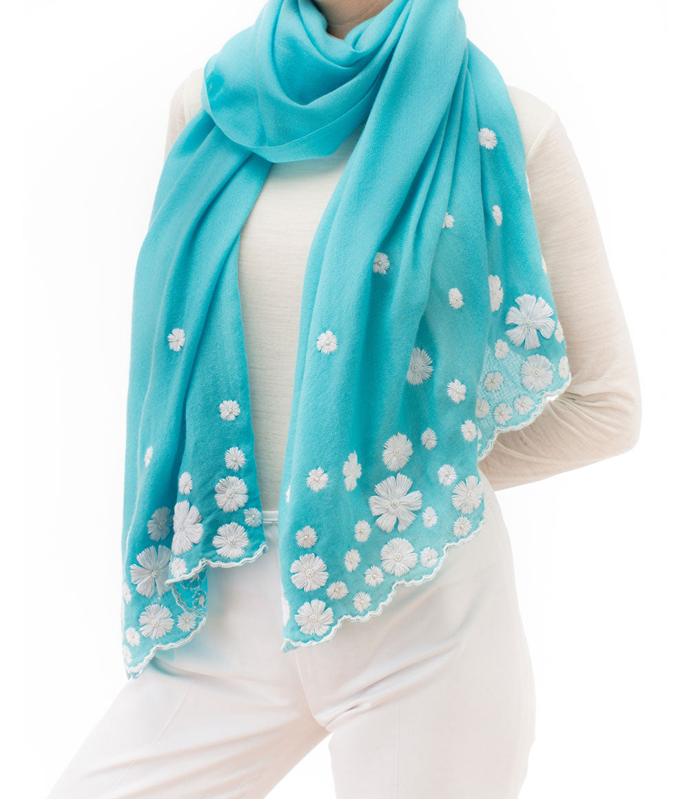 Blue Womens Shawls - jodirose.com