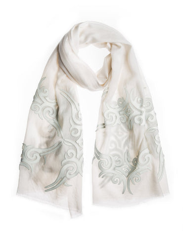 White Women's Shawls - jodirose.com