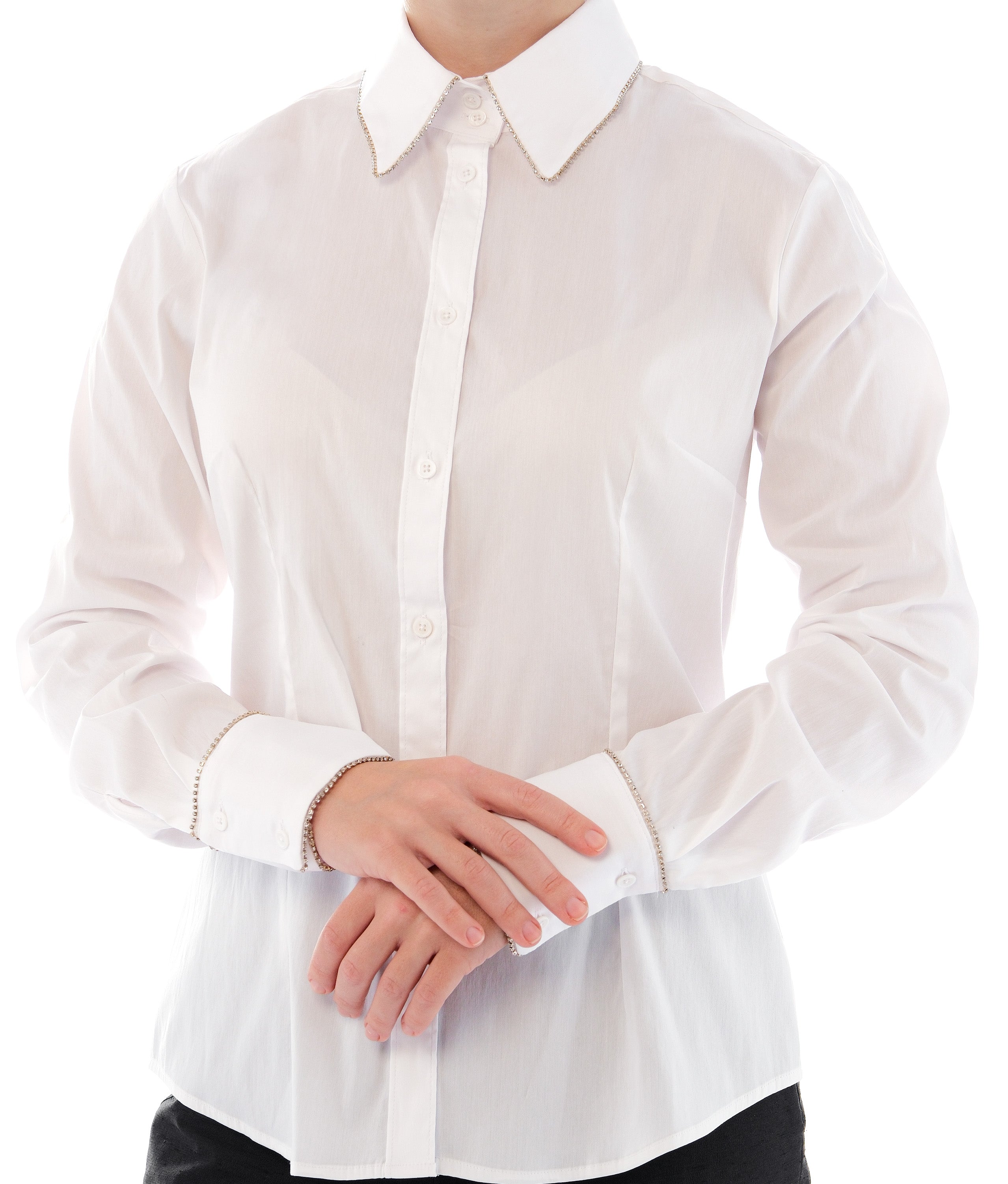 Crystal Border Collar & Cuff