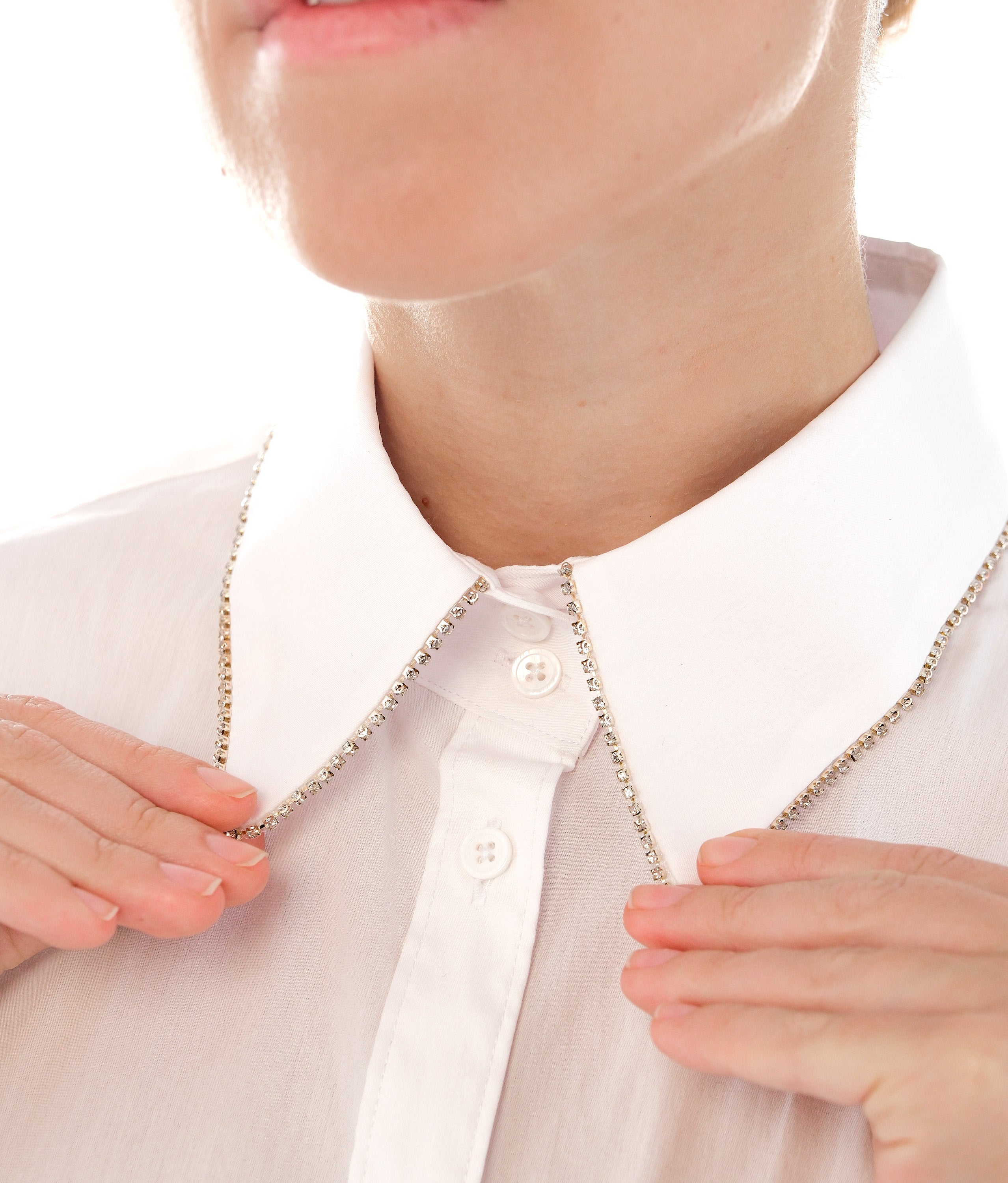 Crystal Border Collar & Cuff