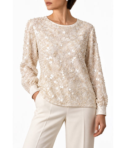Ivory Petal Sequin
